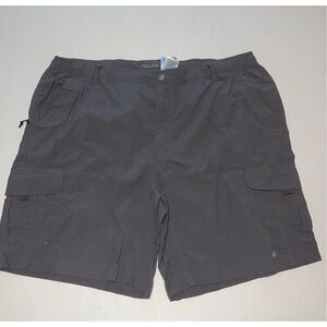 Columbia Omni-Shield Field Gear Gray Nylon Cargo‎ Shorts Mens 2XL A25